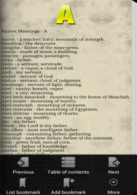 Bible Names with Meanings android App screenshot 6